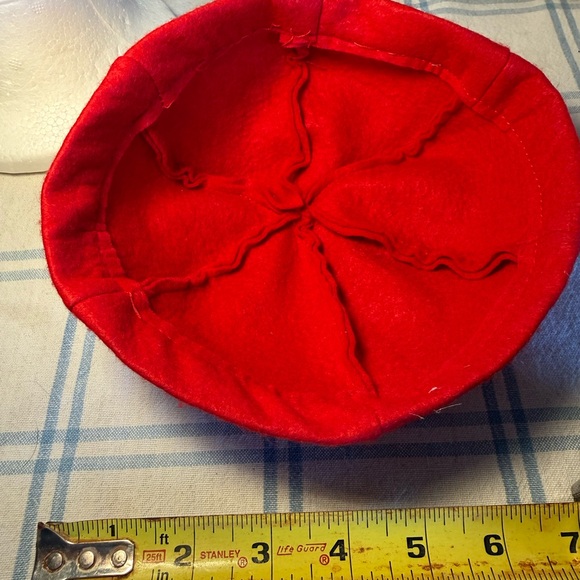 Vintage Red Women's Hat - Picture 5 of 5
